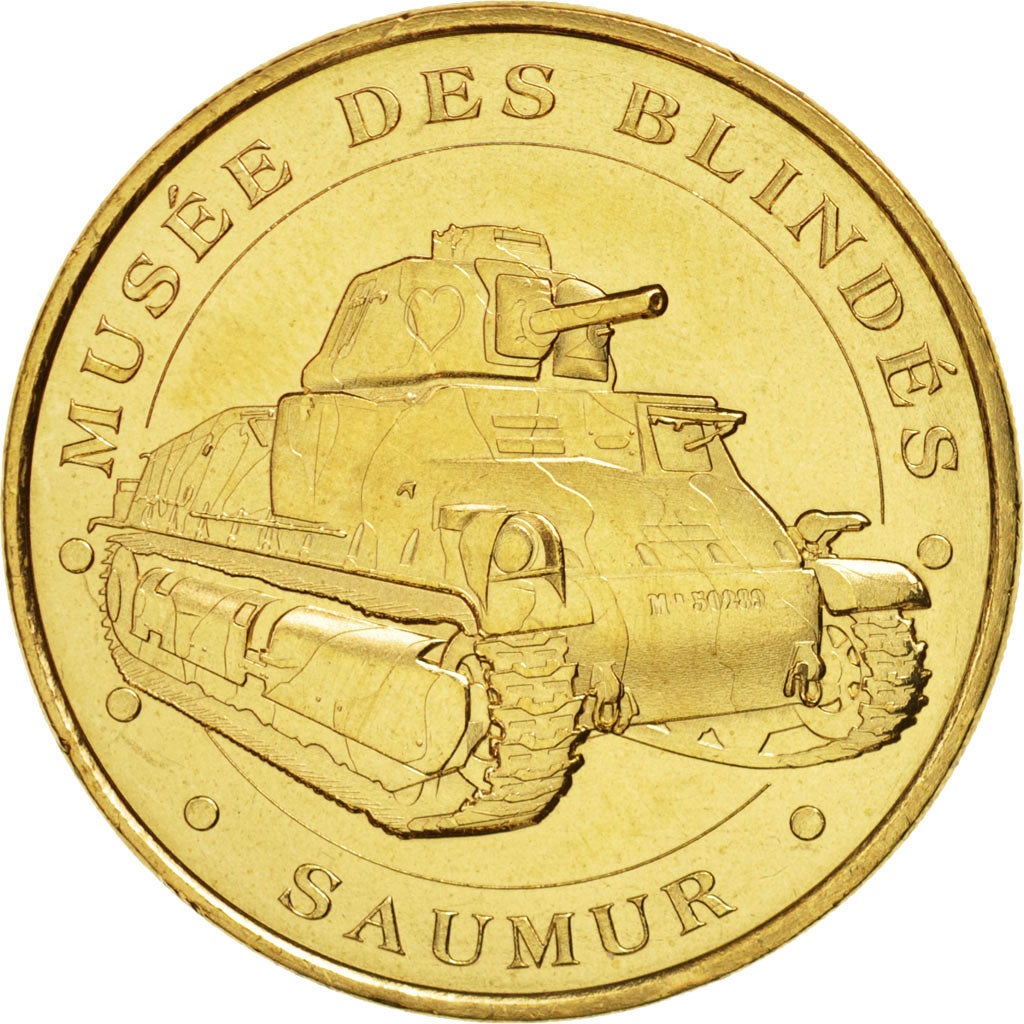 France, Jeton, Tourist Token, 49/ Musée des Blindés - Somua S35, 2014, Monnaie