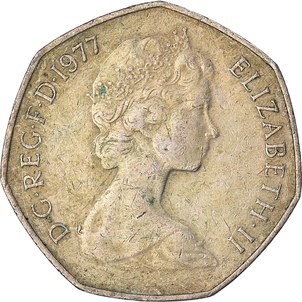 Moeda, Grã-Bretanha, 50 New Pence, 1977