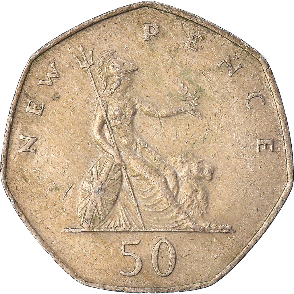 Moeda, Grã-Bretanha, 50 New Pence, 1977
