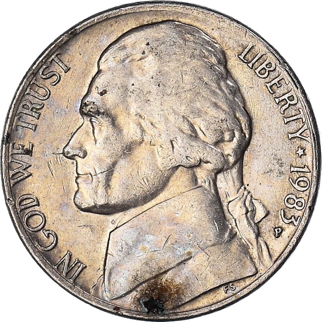 Moneta, USA, 5 Cents, 1983
