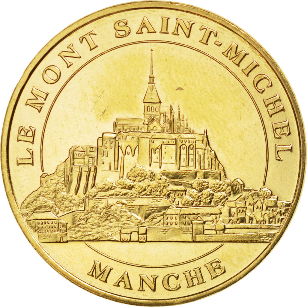Francia, Token, Tourist Token, 50/ Abbaye du Mont-Saint-Michel, 2014, Monnaie...