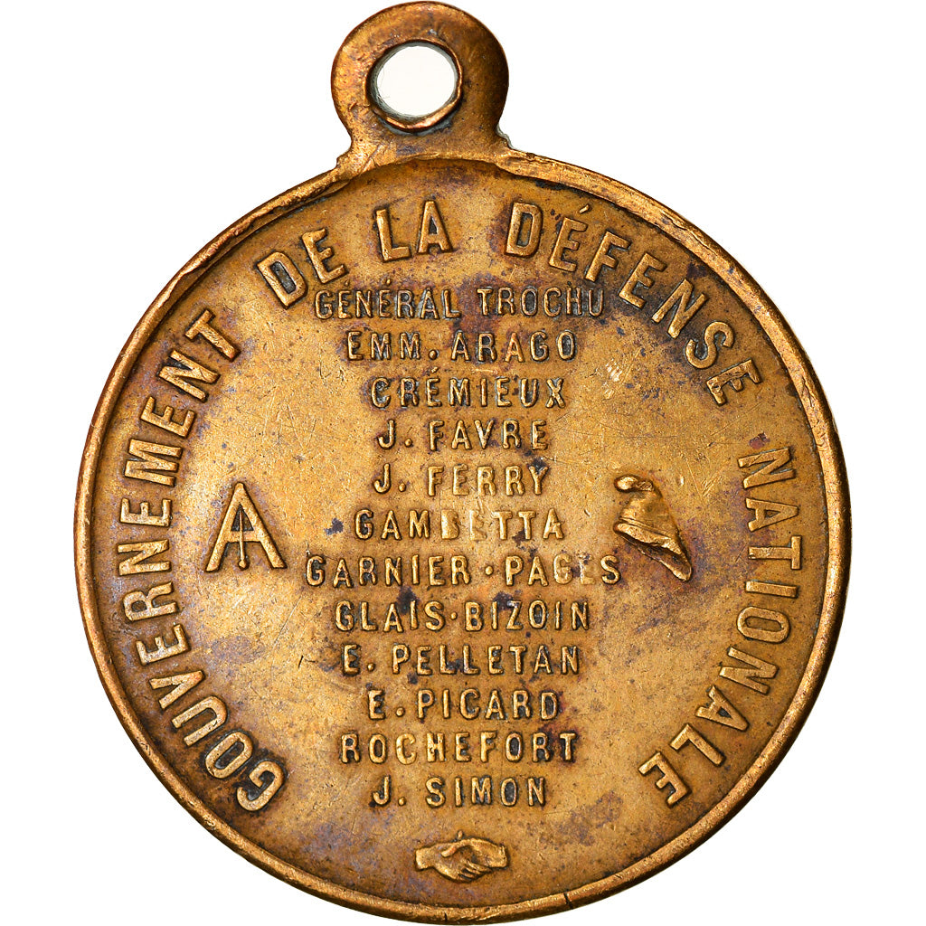 Frankrijk, Medaille, Le Gouvernement de la Défense Nationale, History, 1870