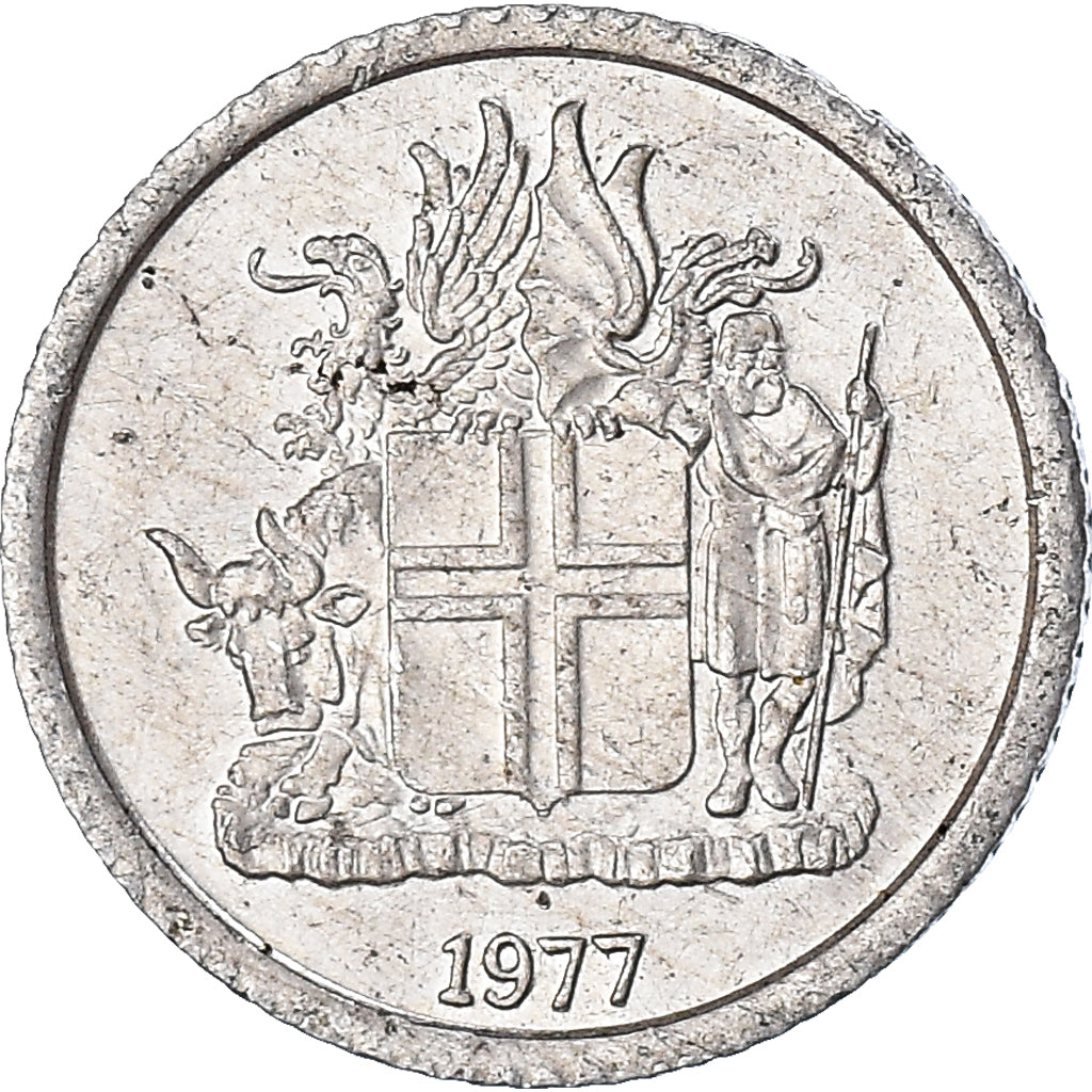 Münze, Iceland, Krona, 1977