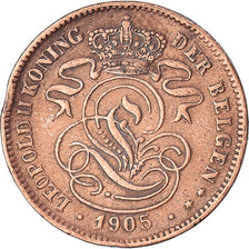 Münze, Belgien, 2 Centimes, 1905