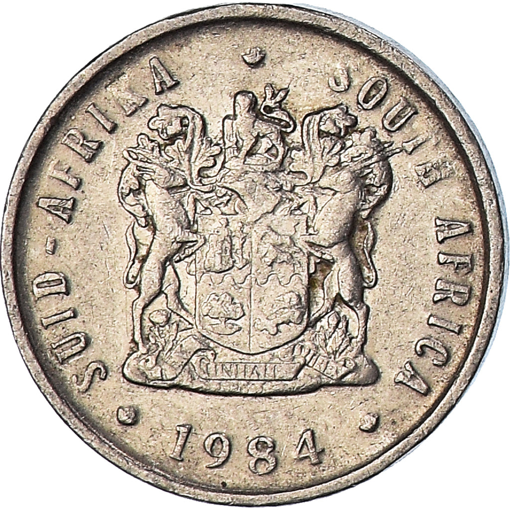 Coin, South Africa, 5 Cents, 1984