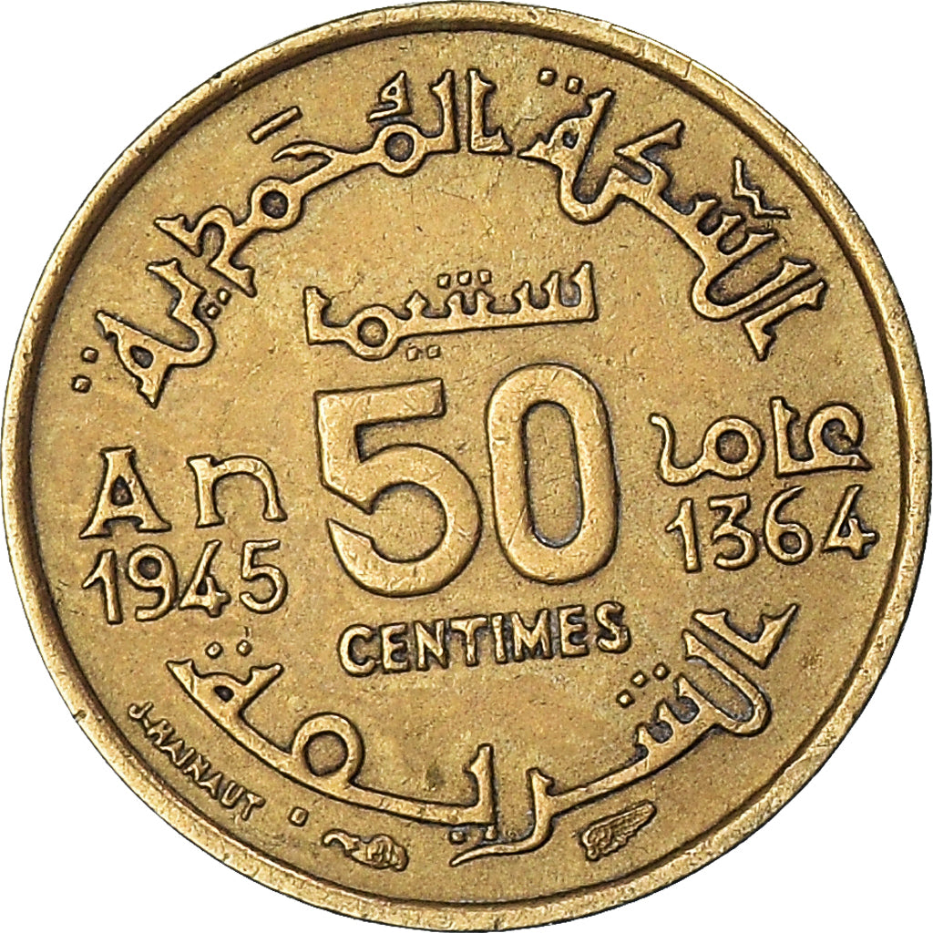 Münze, Marokko, 50 Centimes
