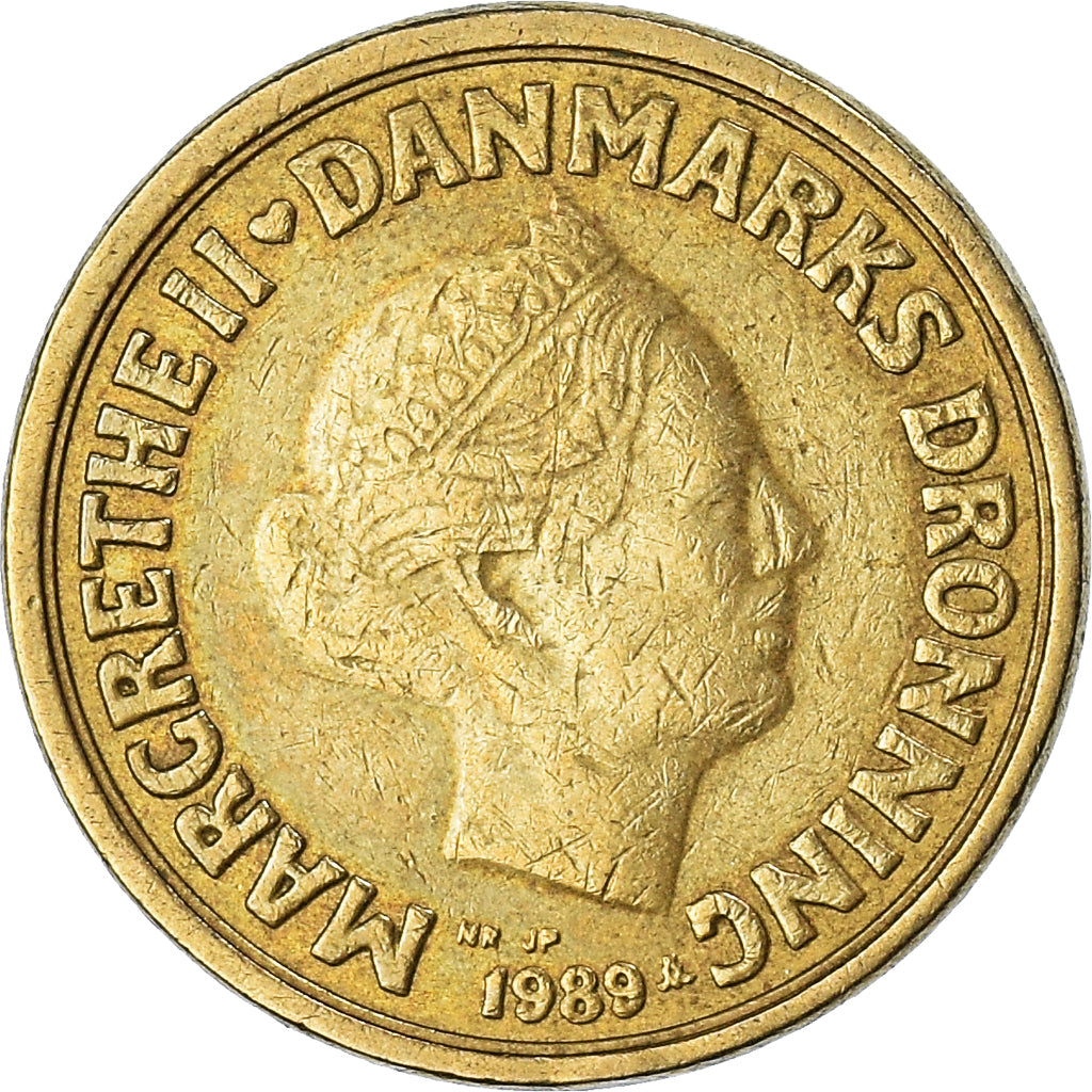 Coin, Denmark, 10 Kroner, 1989