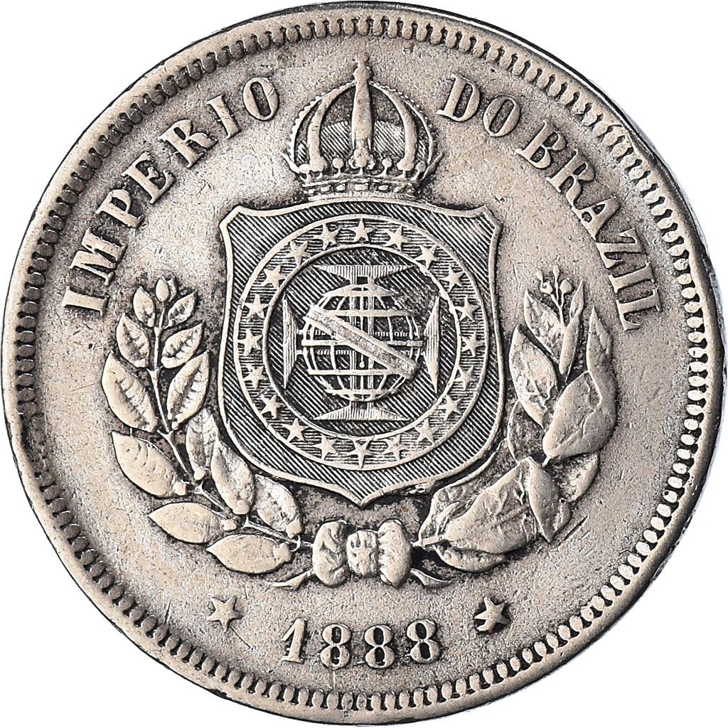 Coin, Brazil, 100 Reis, 1888