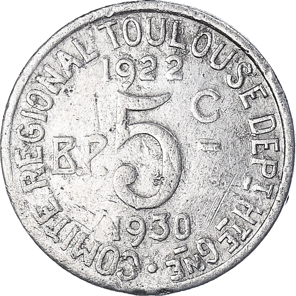 Coin, France, 5 Centimes, 1930
