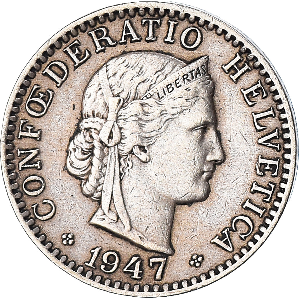 Monnaie, Suisse, 20 Rappen, 1947