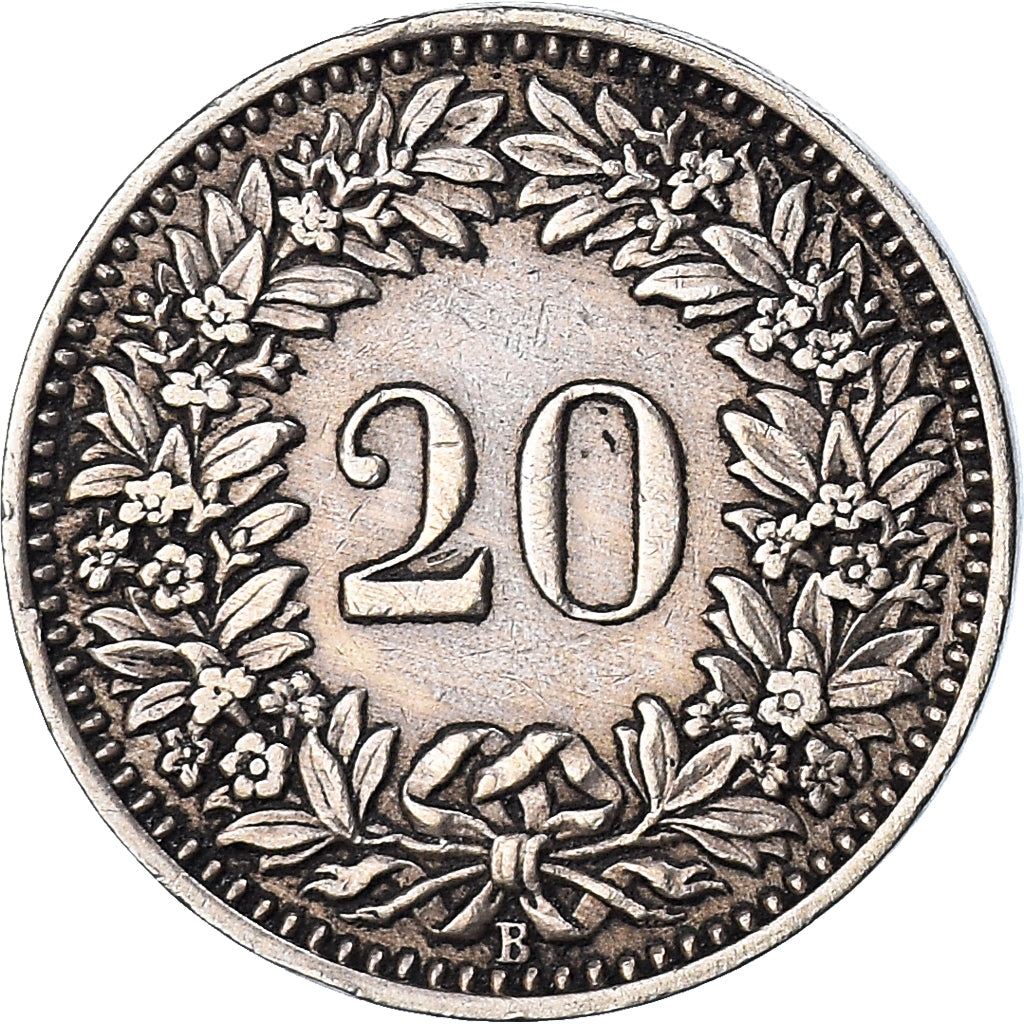 Monnaie, Suisse, 20 Rappen, 1947