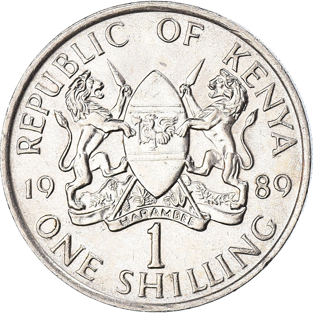 Moneta, Kenya, Shilling, 1989