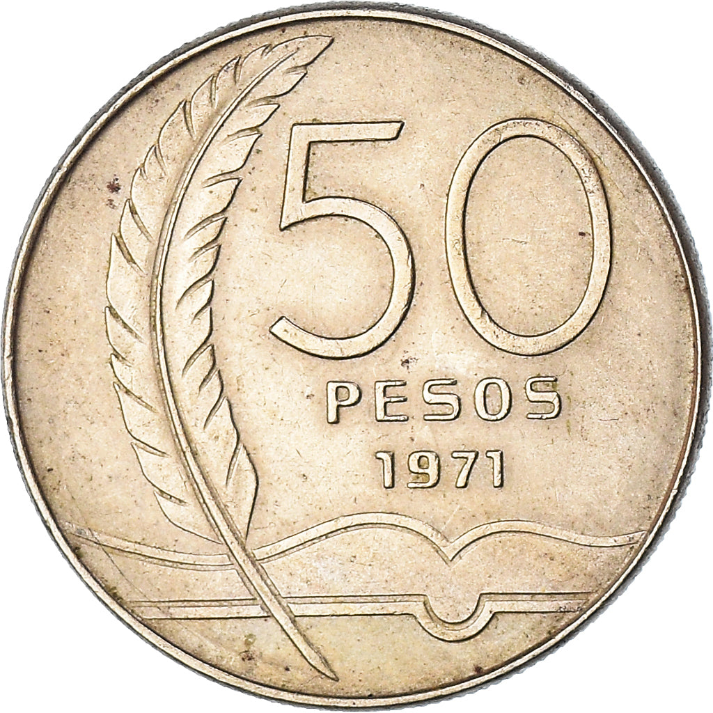 Moneda, Uruguay, 50 Pesos, 1971