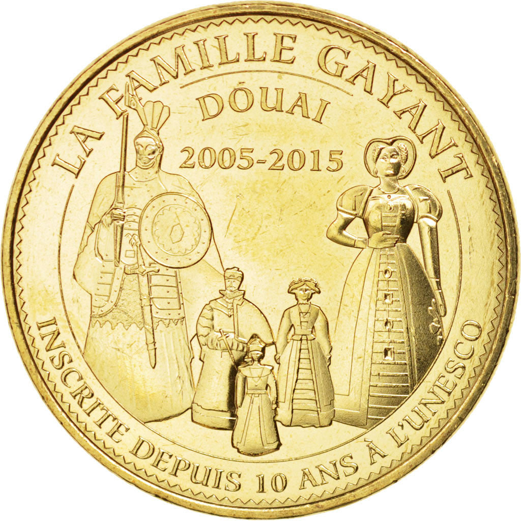 Frankreich, Token, Tourist Token, 59/ La Famille Gayant - Douai, 2015, Monnaie