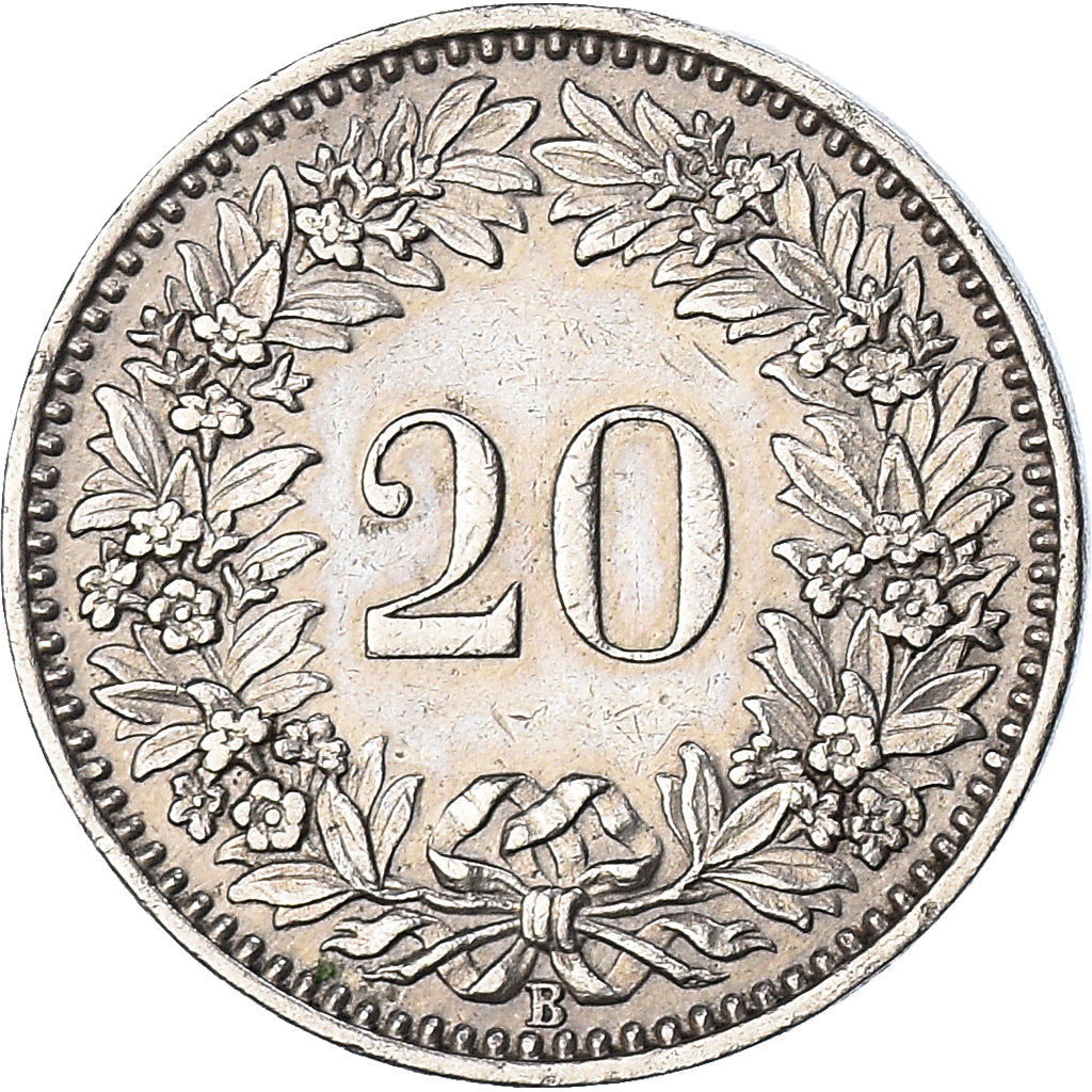 Coin, Switzerland, 20 Rappen, 1934