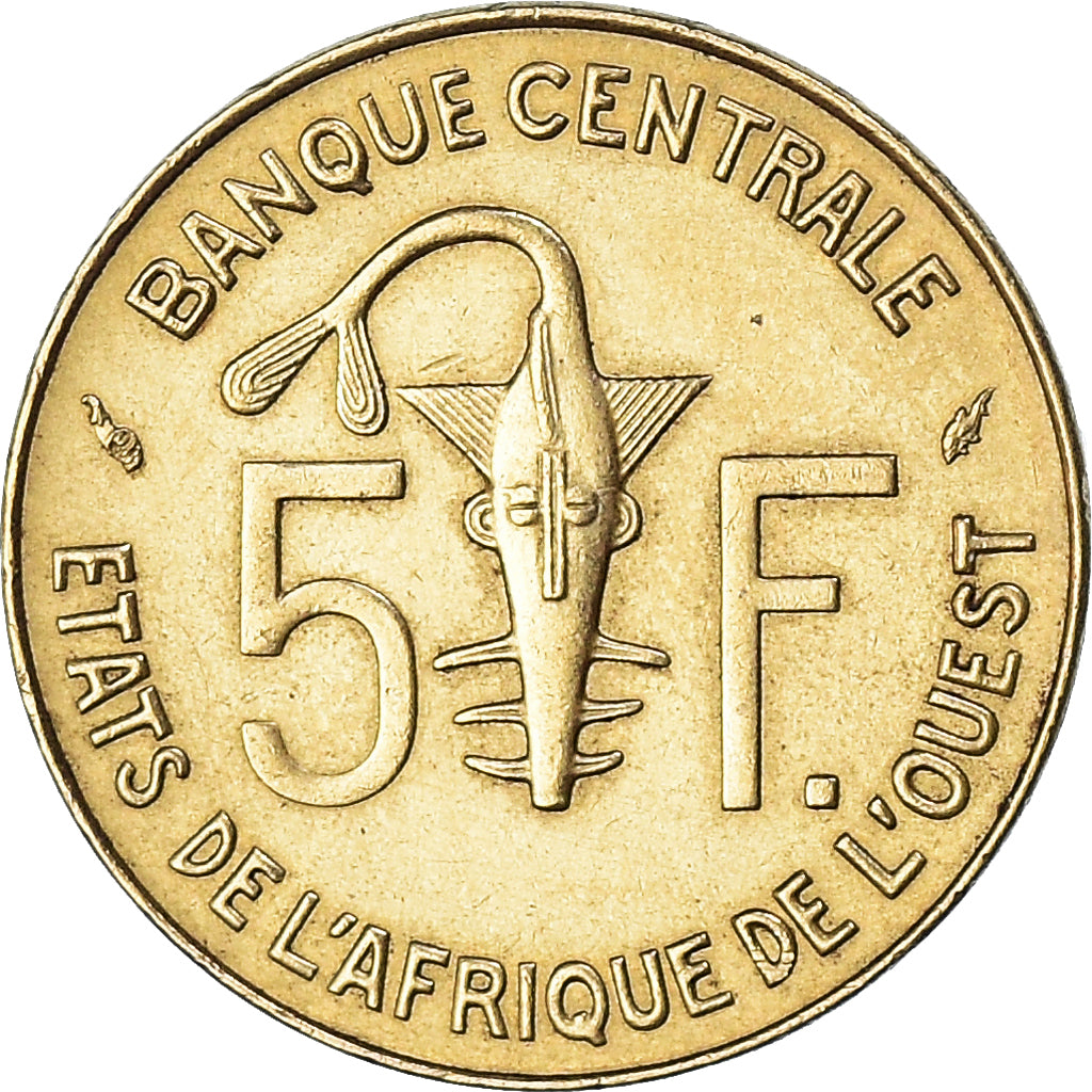 Moneta, Kraje Afryki Zachodniej, 5 Francs, 1975