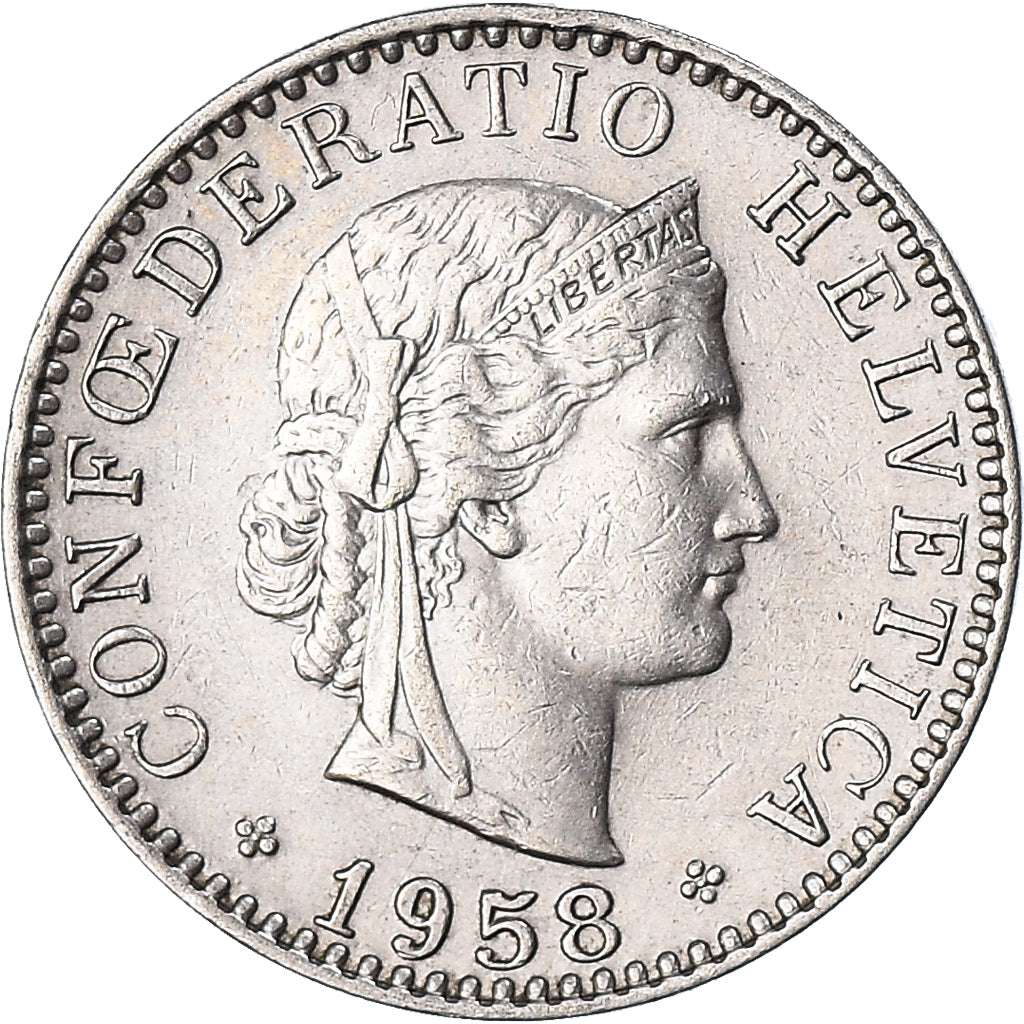 Monnaie, Suisse, 20 Rappen, 1958