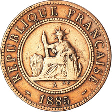 Moneda, INDOCHINA FRANCESA, Cent, 1885