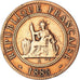 Moneda, INDOCHINA FRANCESA, Cent, 1885