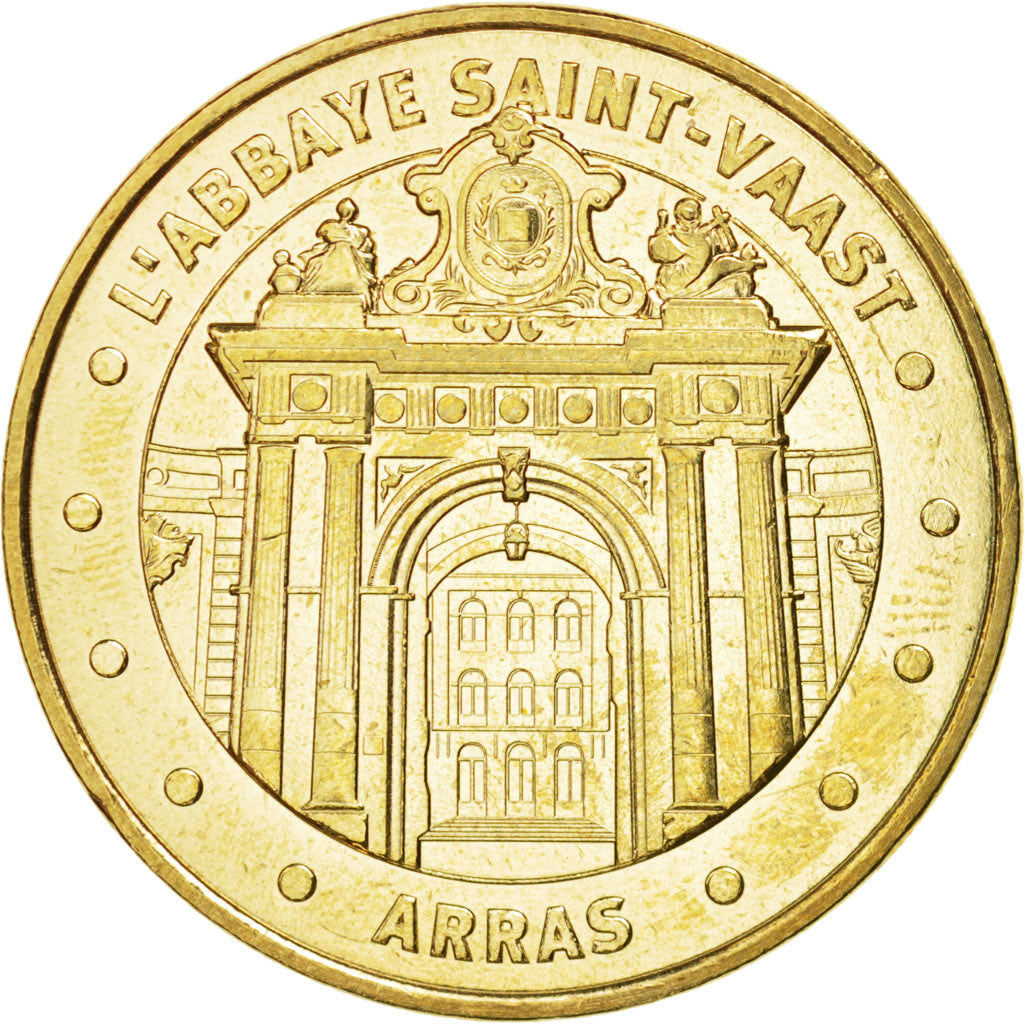 France, Jeton, Tourist Token, 62/ Abbaye Saint-Vaast - Arras, 2015, Monnaie de