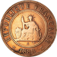 Moneta, FRANCUSKIE INDOCHINY, Cent, 1888
