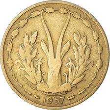 Coin, French West Africa, 25 Francs, 1957