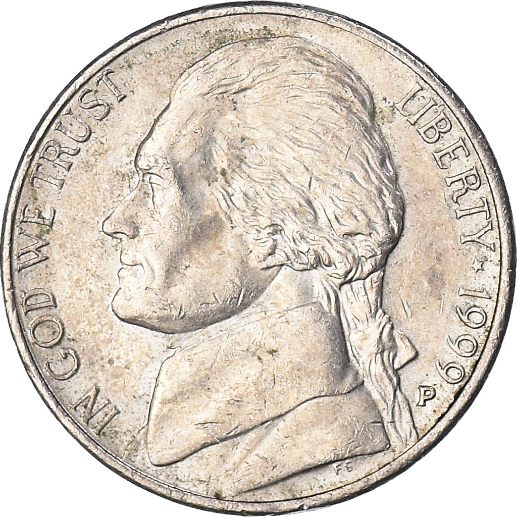Moneta, Stati Uniti, 5 Cents, 1999