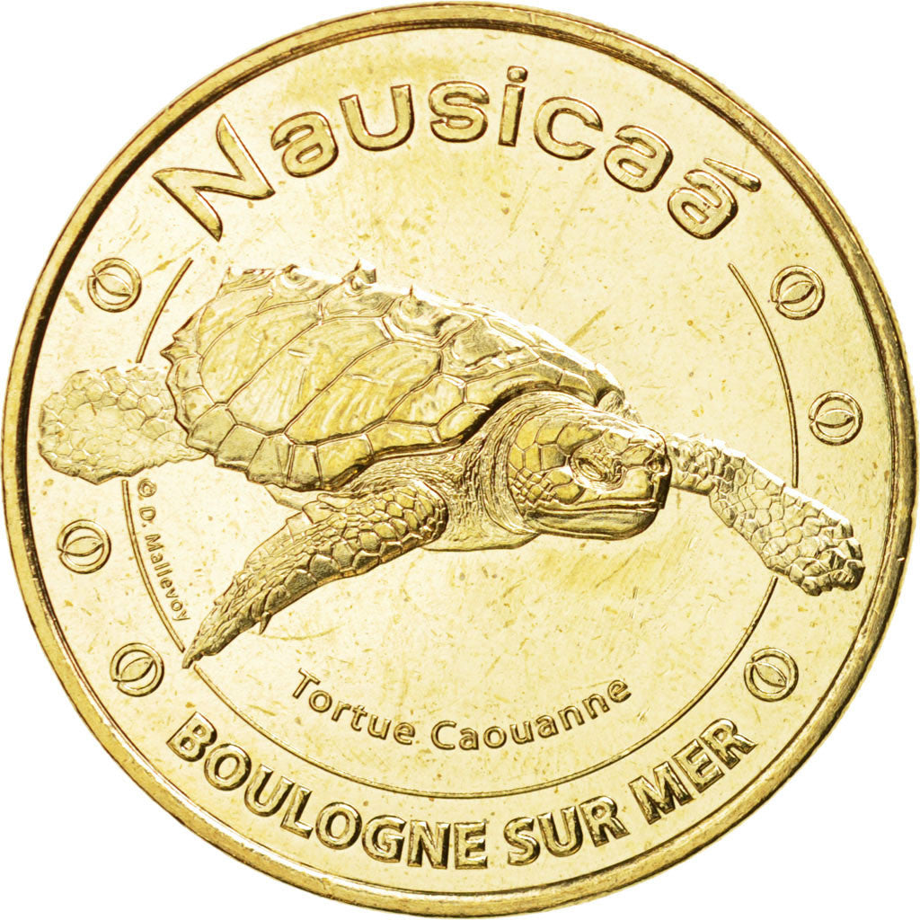 France, Tourist Token, 62/ Nausicaà - Tortue - Boulogne, 2015, Monnaie de Paris
