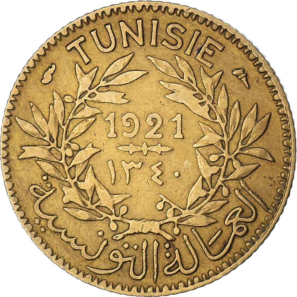 Munten, Tunisië, Franc, 1921