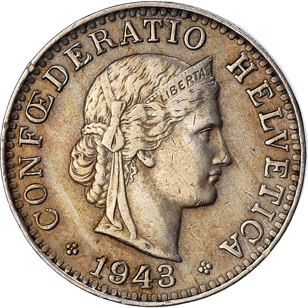Münze, Schweiz, 20 Rappen, 1943