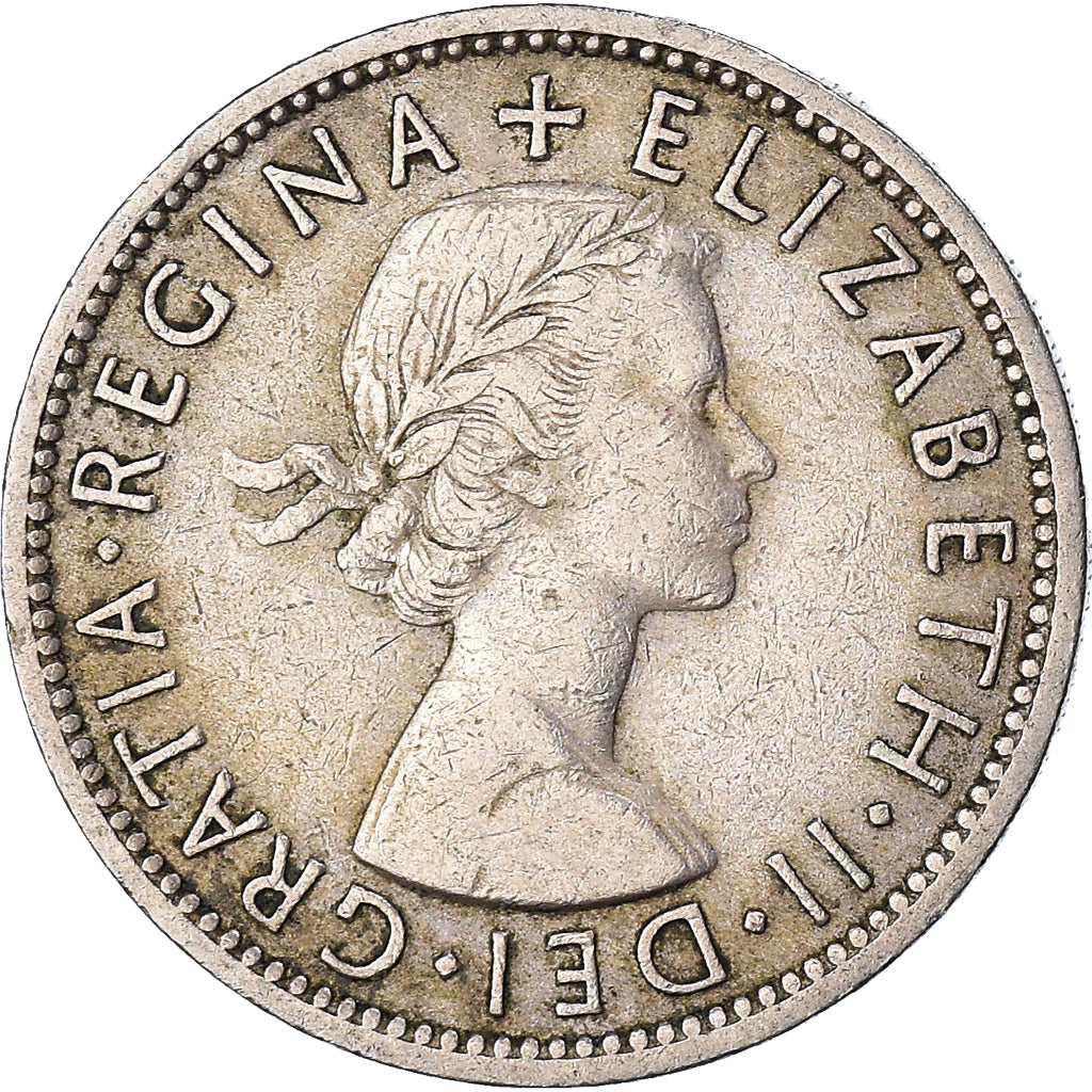 Monnaie, Grande-Bretagne, Florin, Two Shillings, 1955