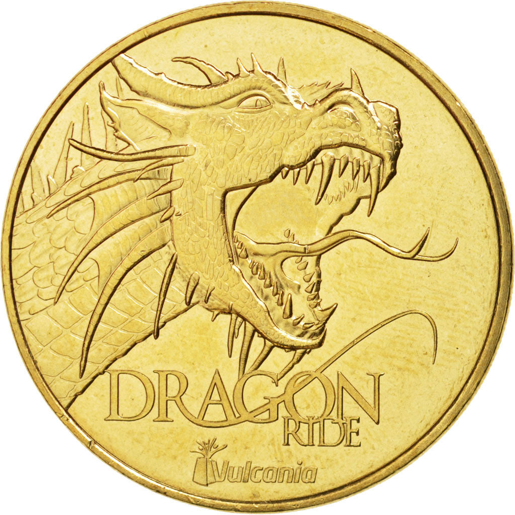 Francia, Token, Tourist Token, 63/ Vulcania - Dragon Ride, 2014, Monnaie de