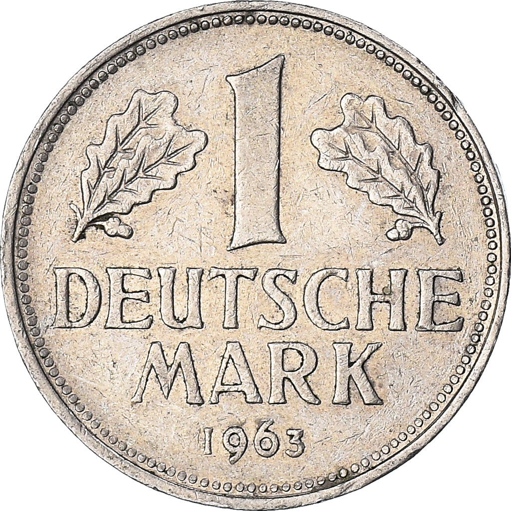 Moeda, ALEMANHA - REPÚBLICA FEDERAL, Mark, 1963