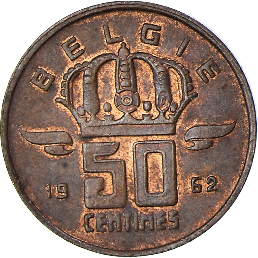 Coin, Belgium, 50 Centimes, 1962