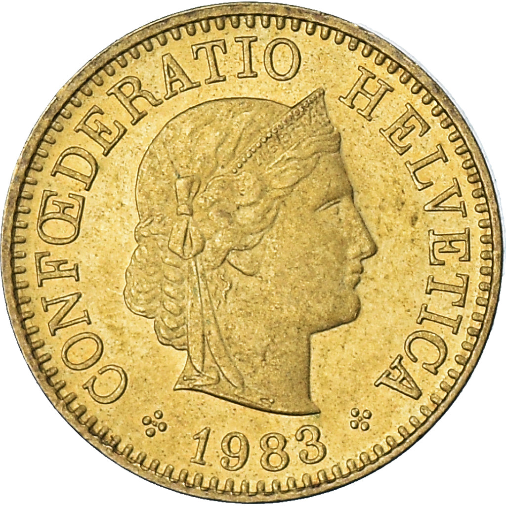 Monnaie, Suisse, 5 Rappen, 1983