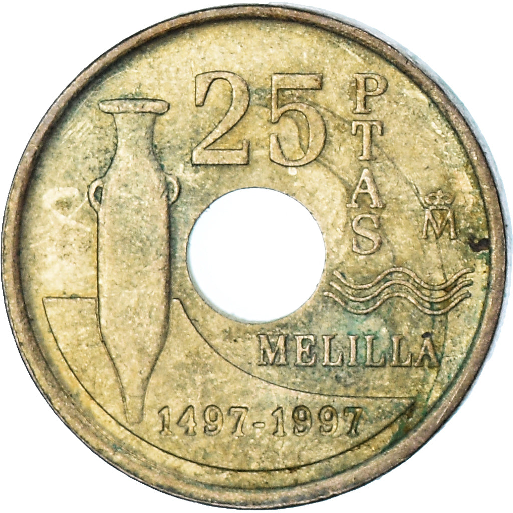 Moneta, Hiszpania, 25 Pesetas, 1997