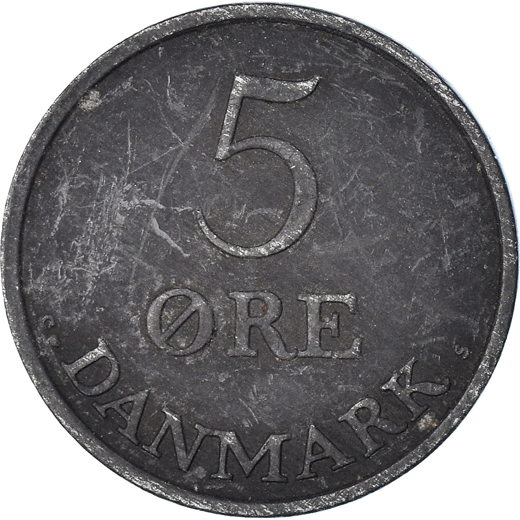 Munten, Denemarken, 5 Öre, 1956