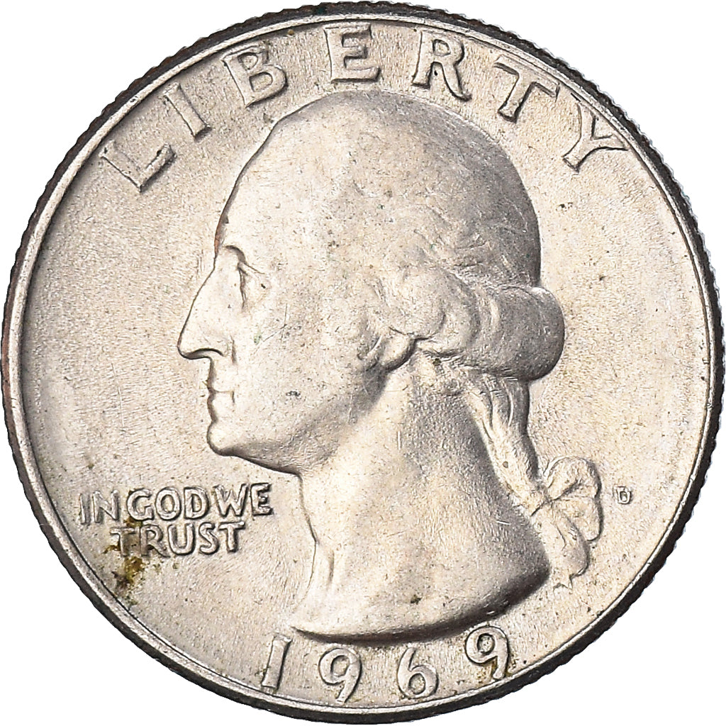 Coin, United States, Quarter, 1969