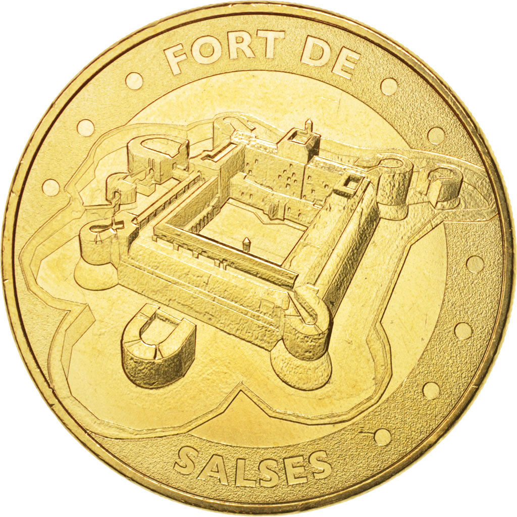 Francia, Token, Tourist Token, 66/ Fort de Salses, 2014, Monnaie de Paris, SPL