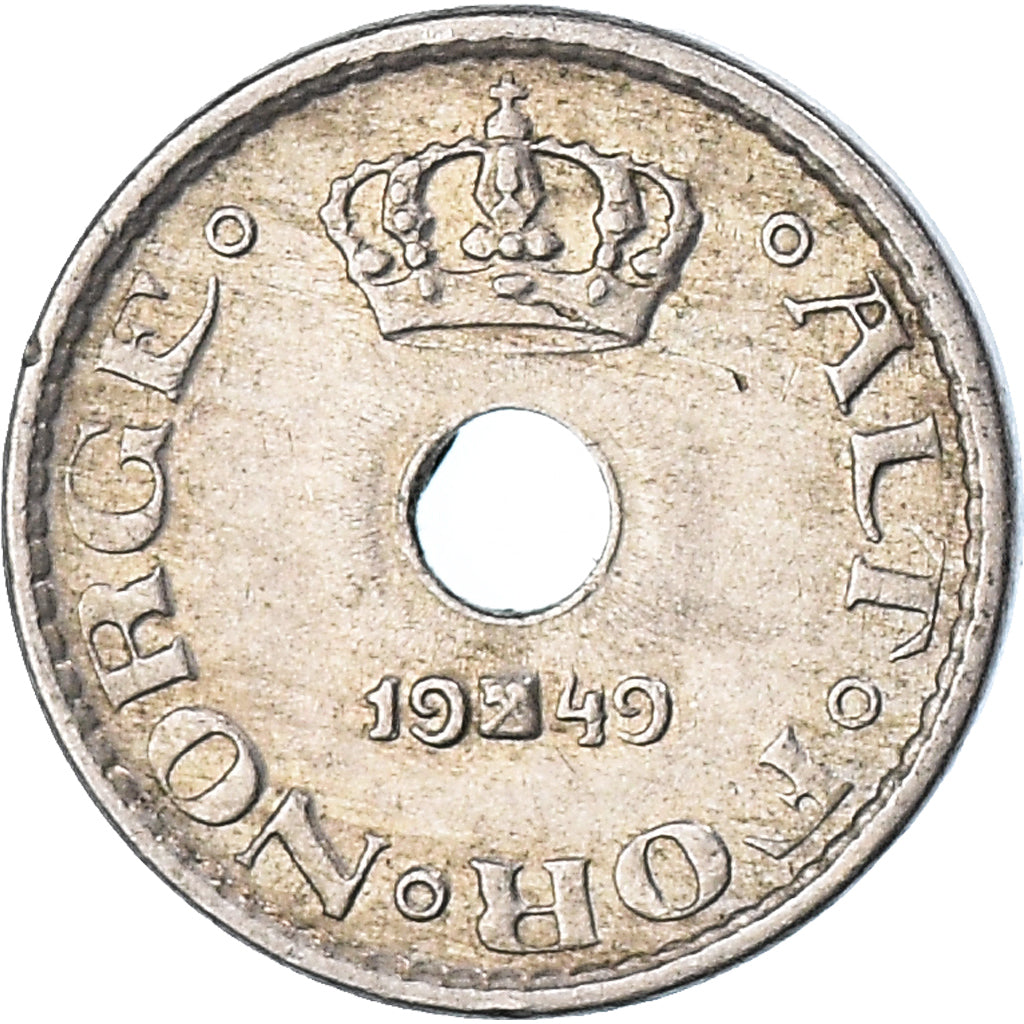 Moneda, Noruega, 10 Öre, 1949