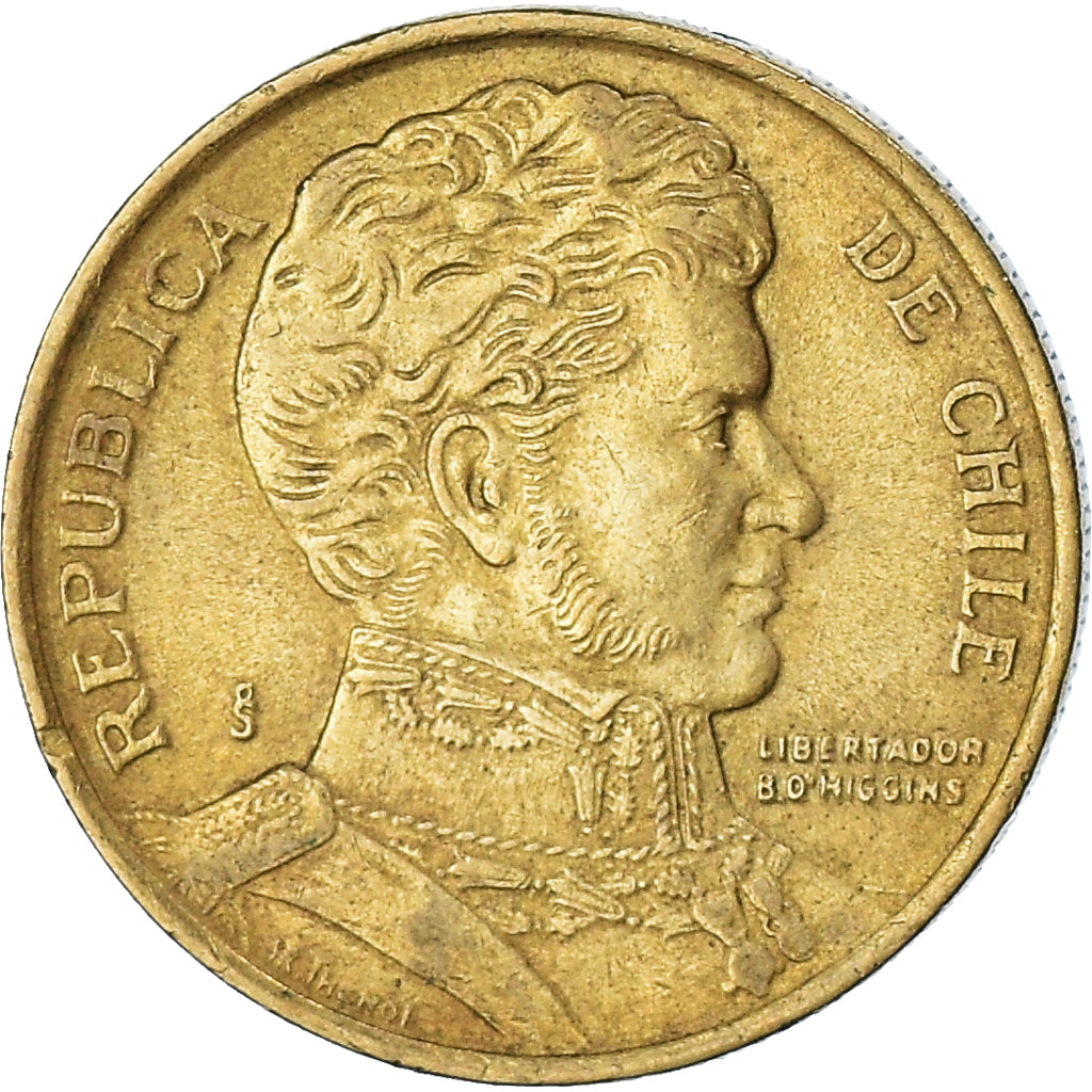 Coin, Chile, 10 Pesos, 1993