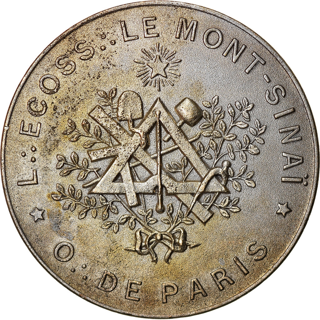 Francia, Token, Masonic, Orient de Paris, Loge Ecossaise Le Mont-Sinaï