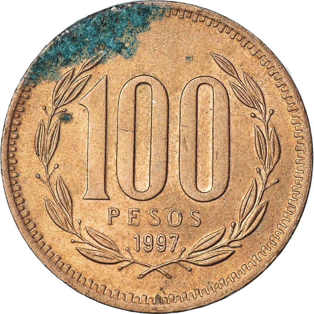 Coin, Chile, 100 Pesos, 1997