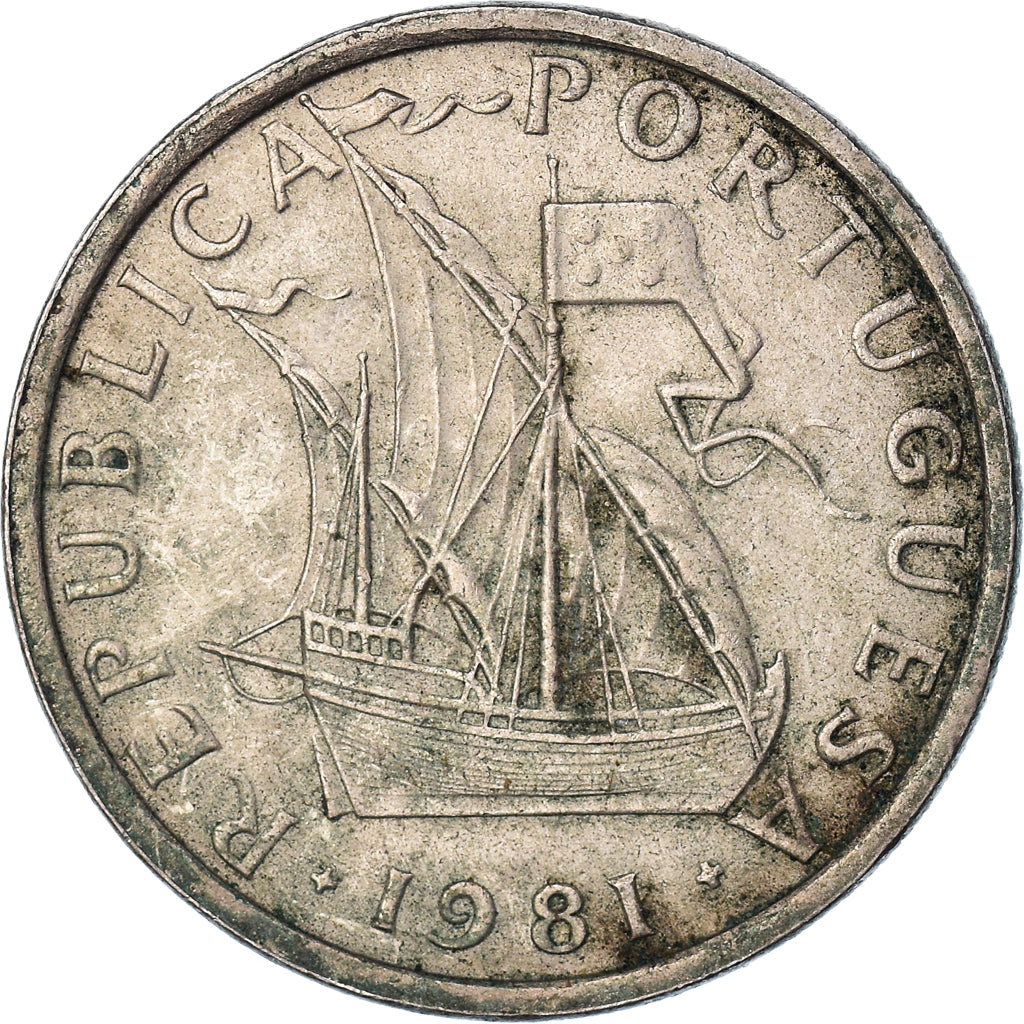 Coin, Portugal, 5 Escudos, 1981