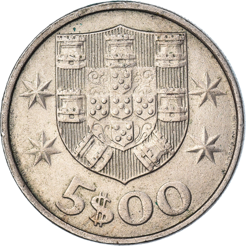 Coin, Portugal, 5 Escudos, 1981