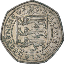 Moneta, Guernsey, 50 New Pence, 1970