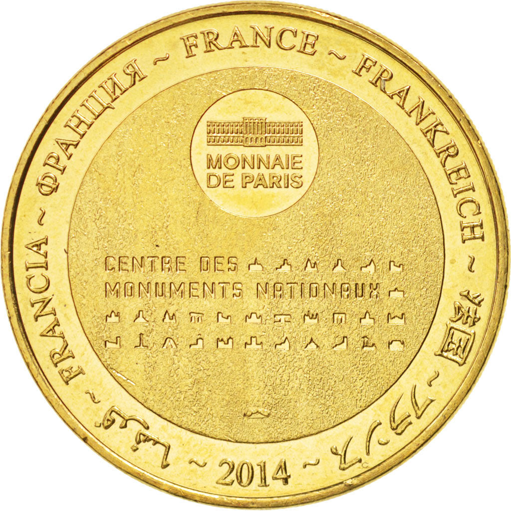 Francia, Token, Tourist Token, 71/ Abbaye de Cluny, 2014, Monnaie de Paris, SPL