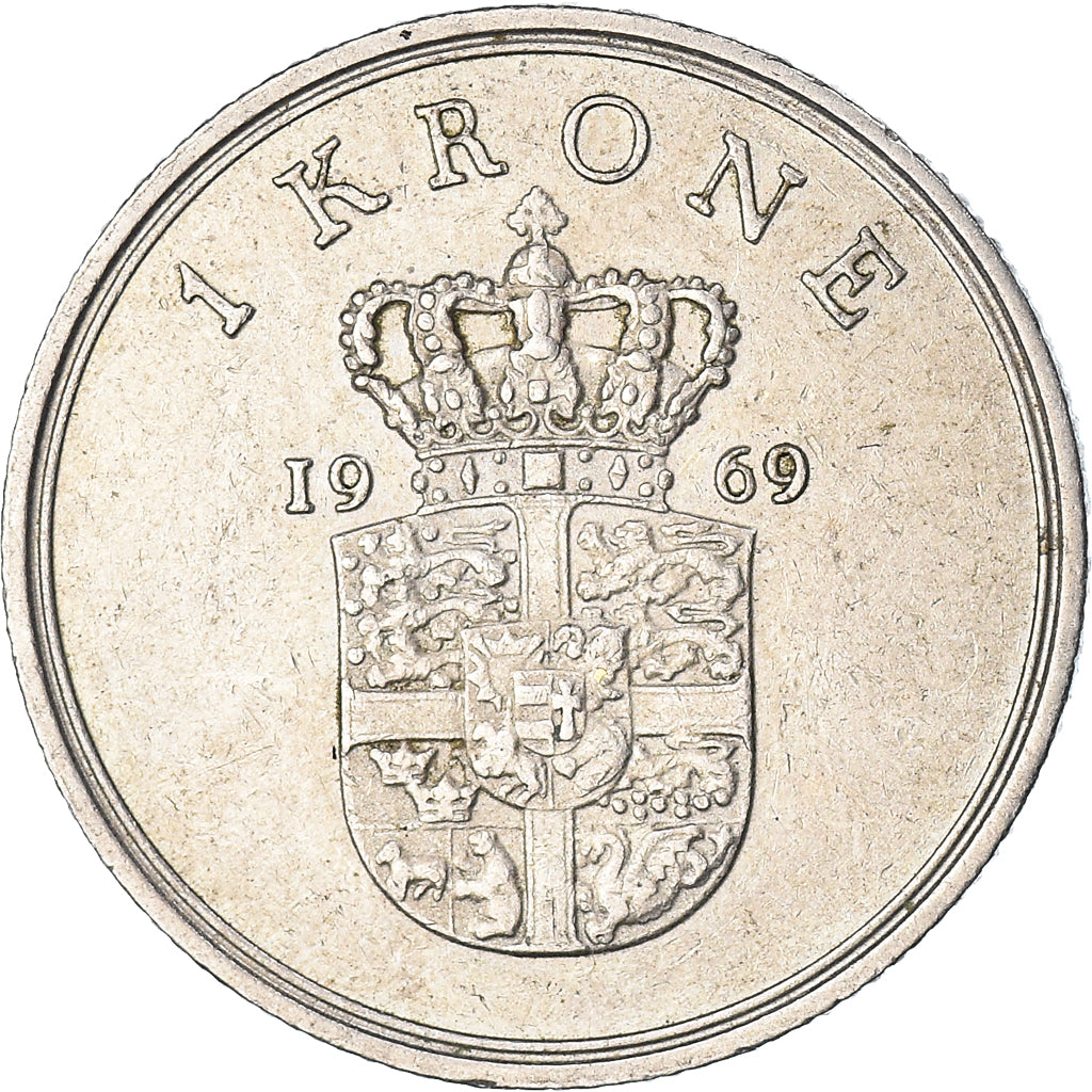 Coin, Denmark, Krone, 1969