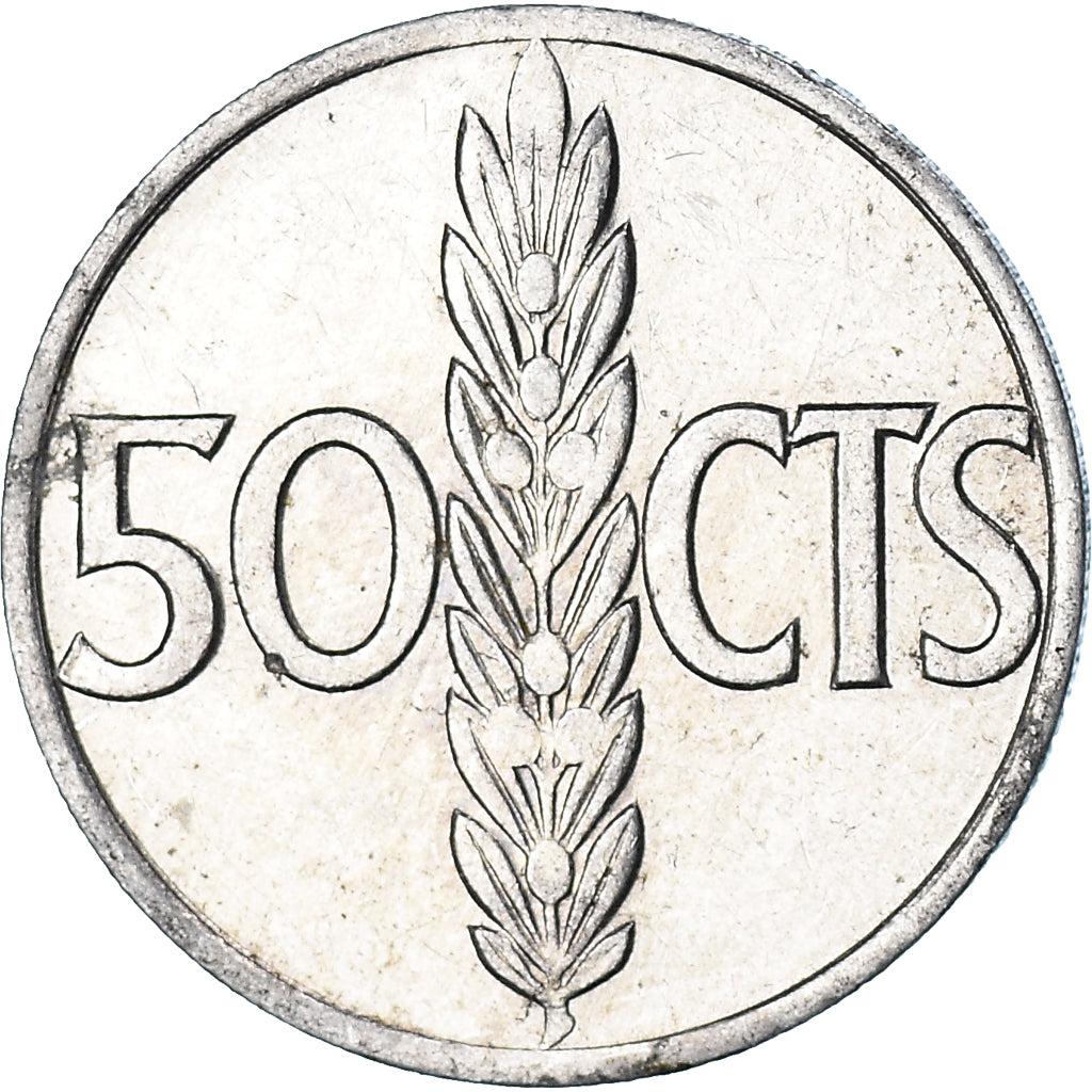 Monnaie, Espagne, 50 Centimos, Undated (1966)