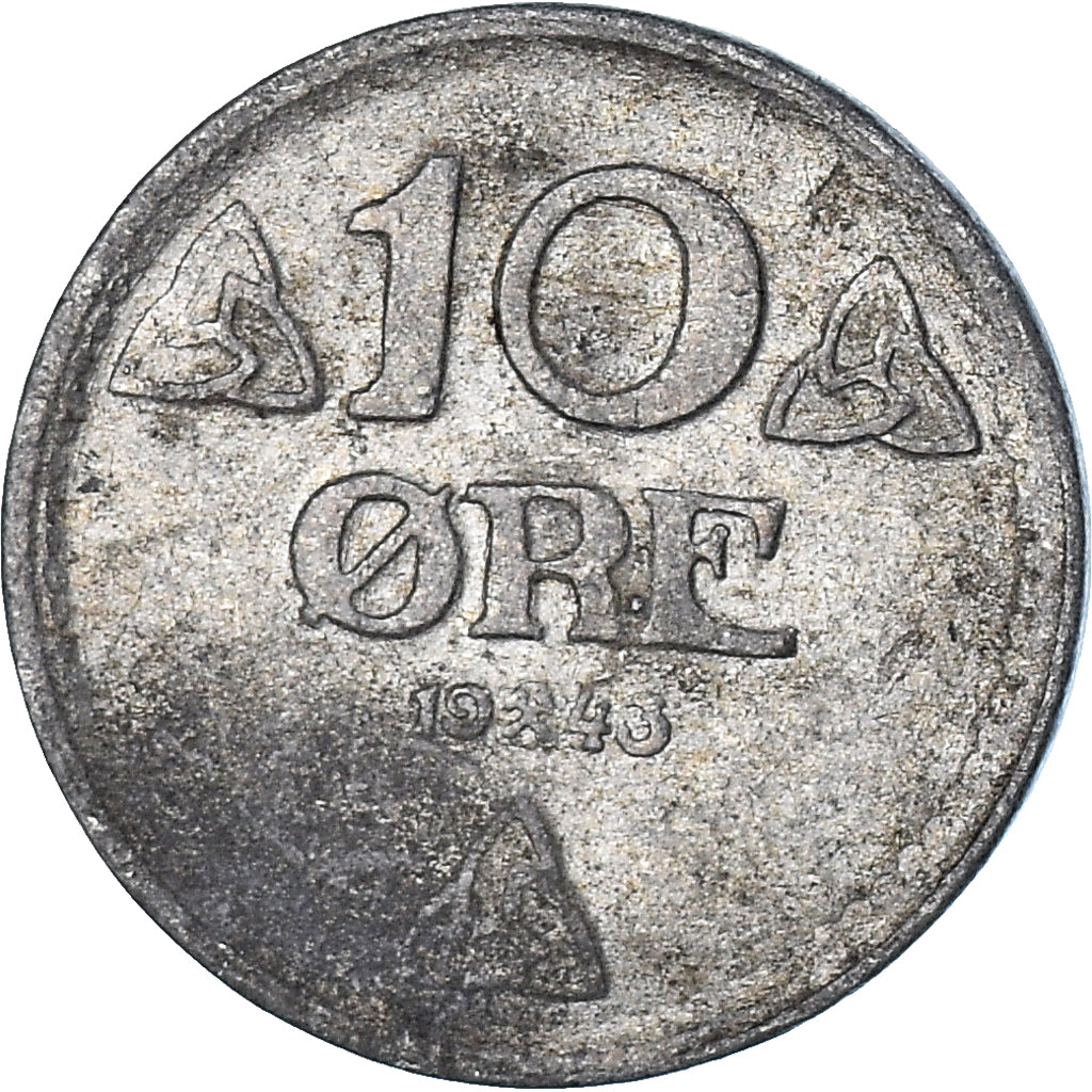 Coin, Norway, 10 Öre, 1943